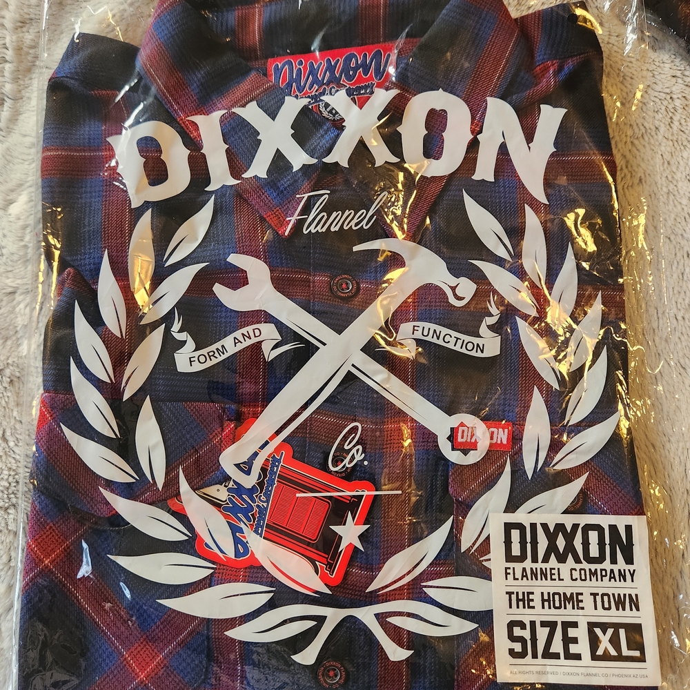 Dixxon Red and Blue Flannel Shirt